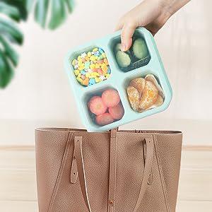 Praktický box na uložení talířů z pšeničné slámy