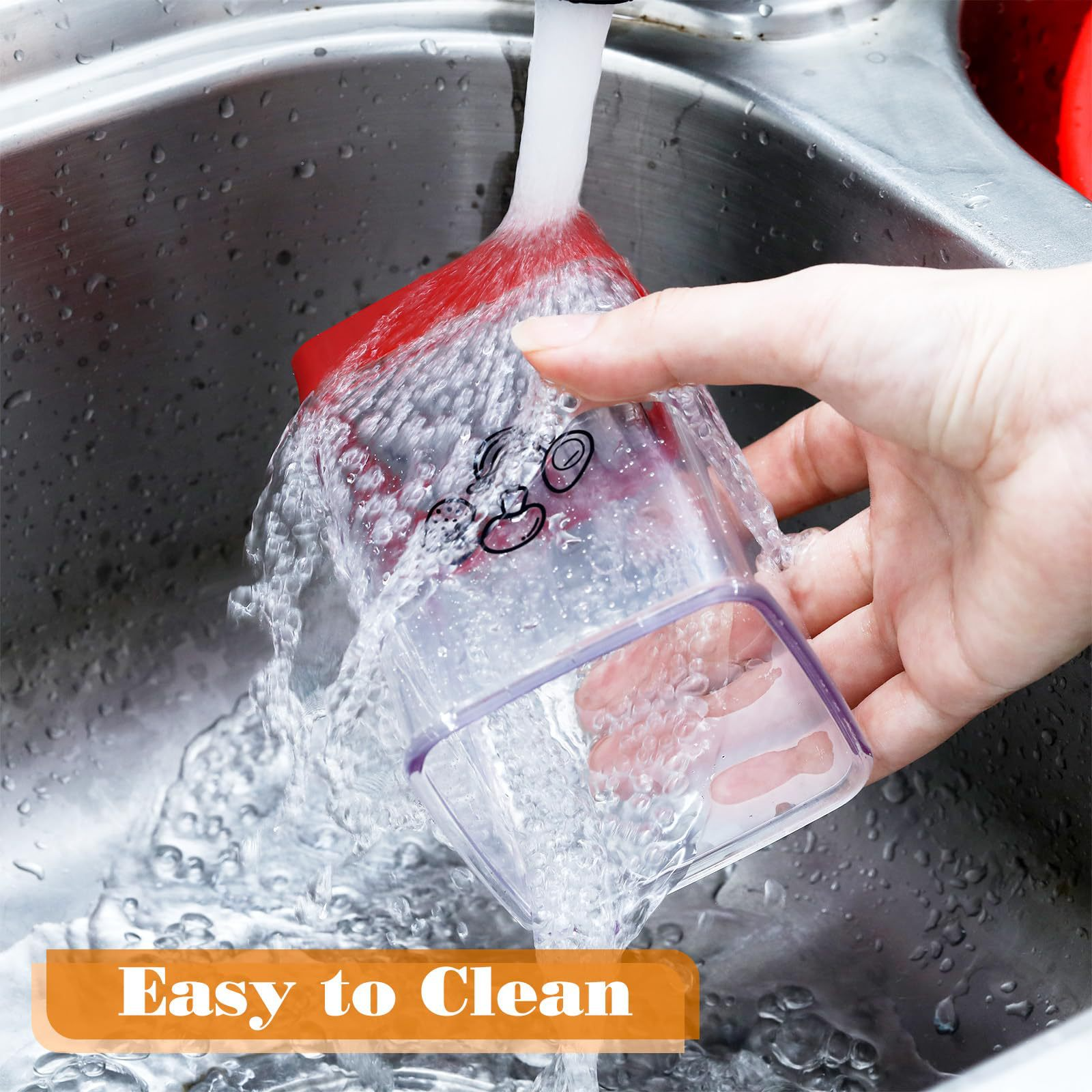 Stainless steel blade vegetable slicer in action