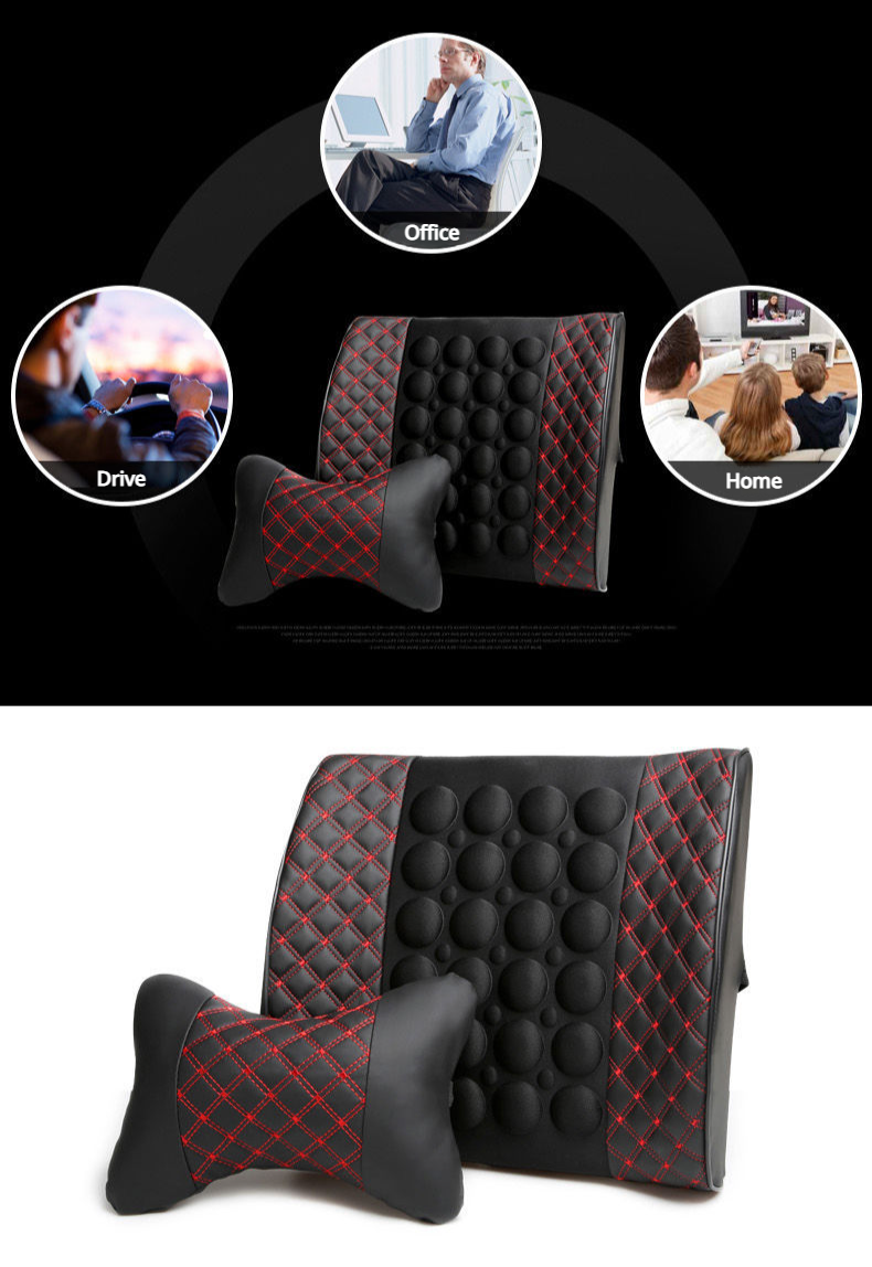 Portable massage cushion for travel and office