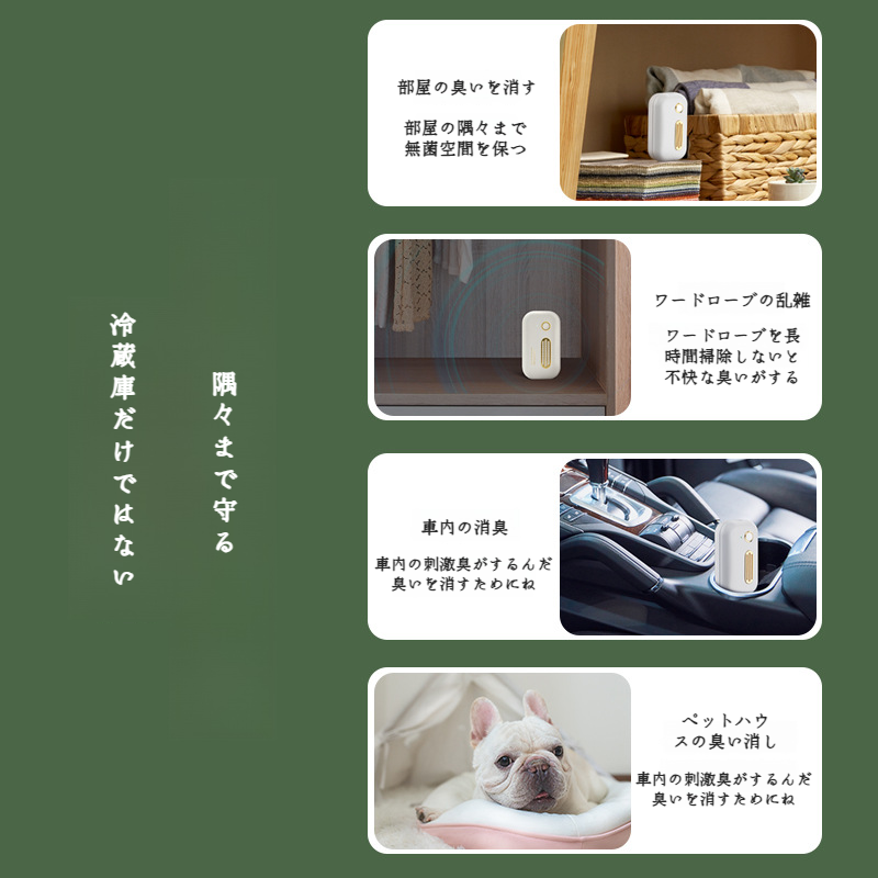 車のオゾンの脱臭装置は臭気の滅菌装置のワードローブの空気清浄器を取除きます