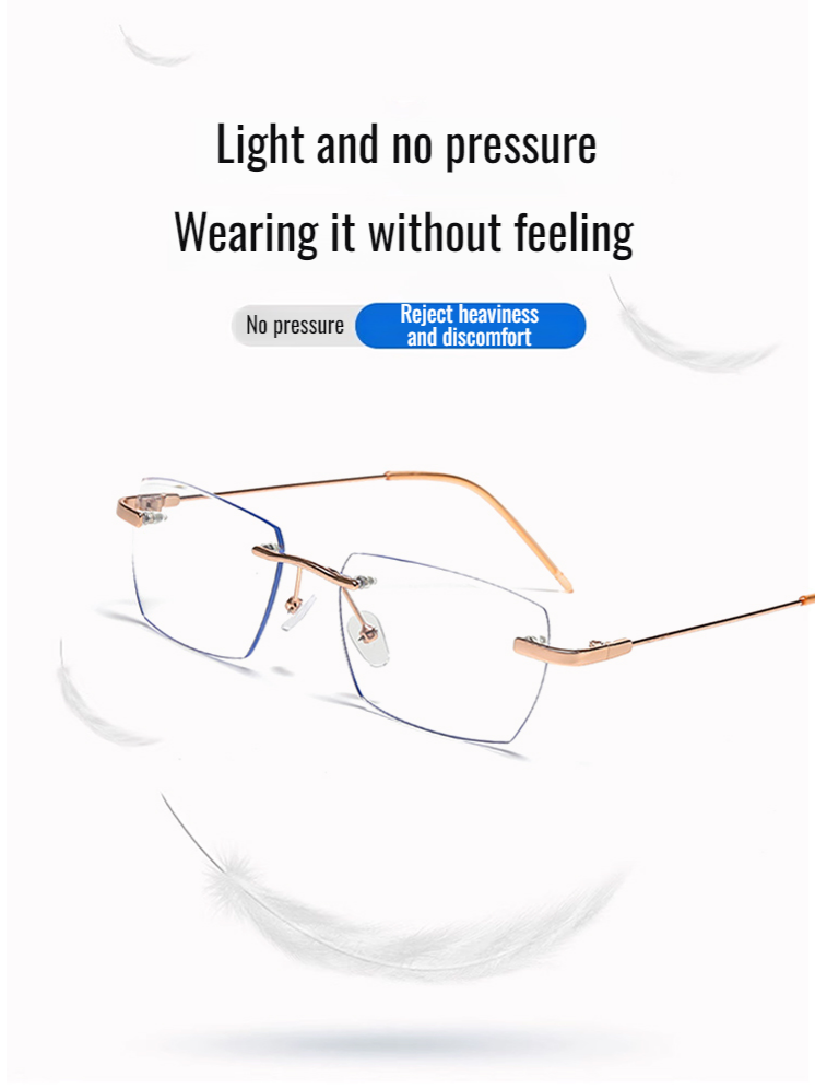 Business men's presbyopia glasses flat lens zoom lightsensitive