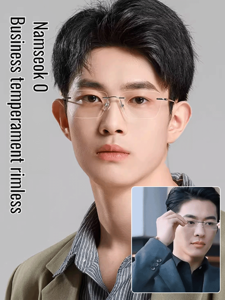 Business men's presbyopia glasses flat lens zoom lightsensitive