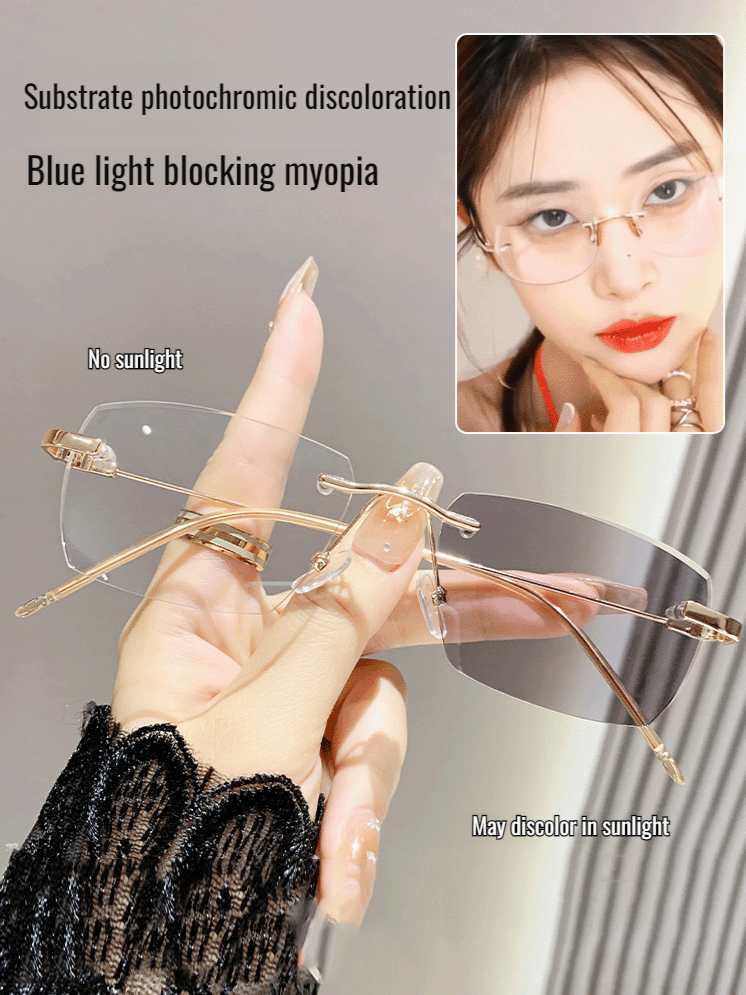 Business men's presbyopia glasses flat lens zoom lightsensitive