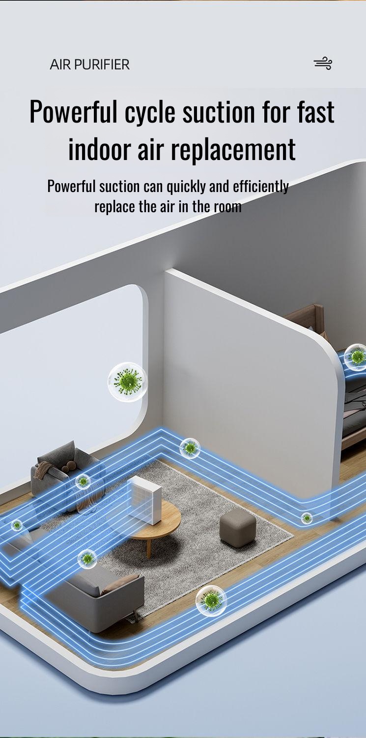 Purifier eliminating bacteria and viruses