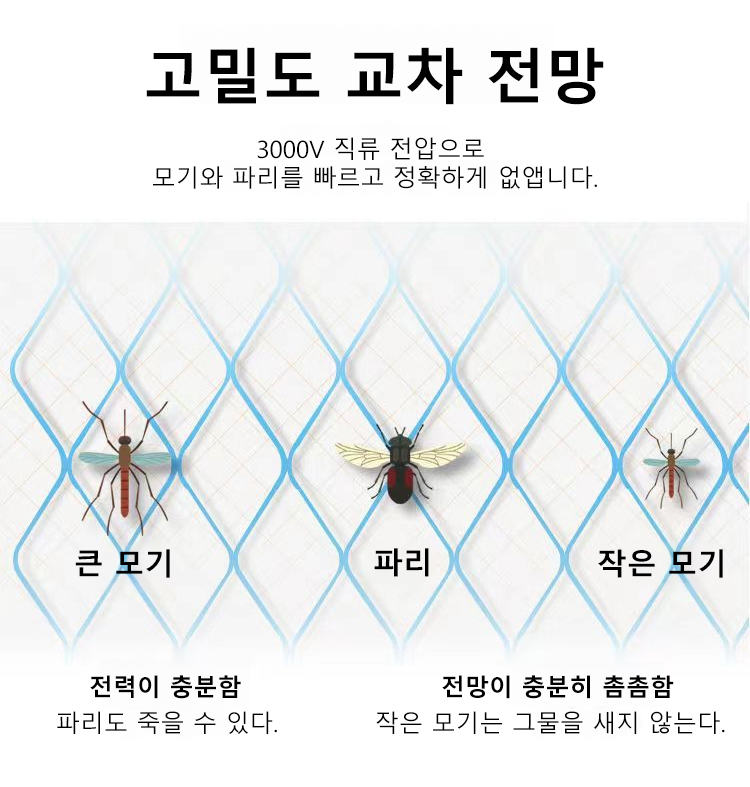충전식 가정용 전기 파리채