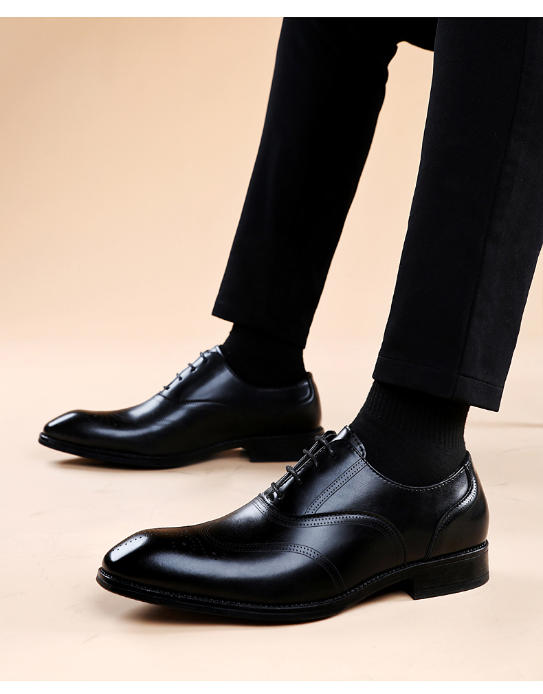 レディース用スクエアトゥ本革シューズ