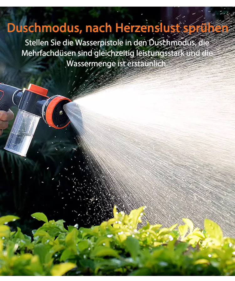 Leichte Handhabung der multifunktionalen Wasserpistole