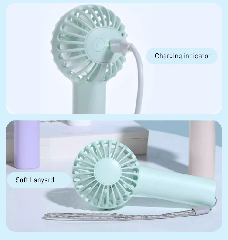 Rechargeable portable fan with long battery life