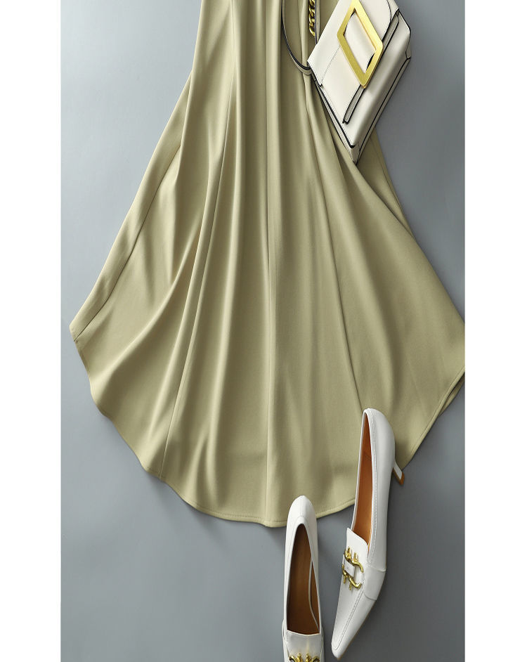 여성 패션용 웨이스트업 롱스커트