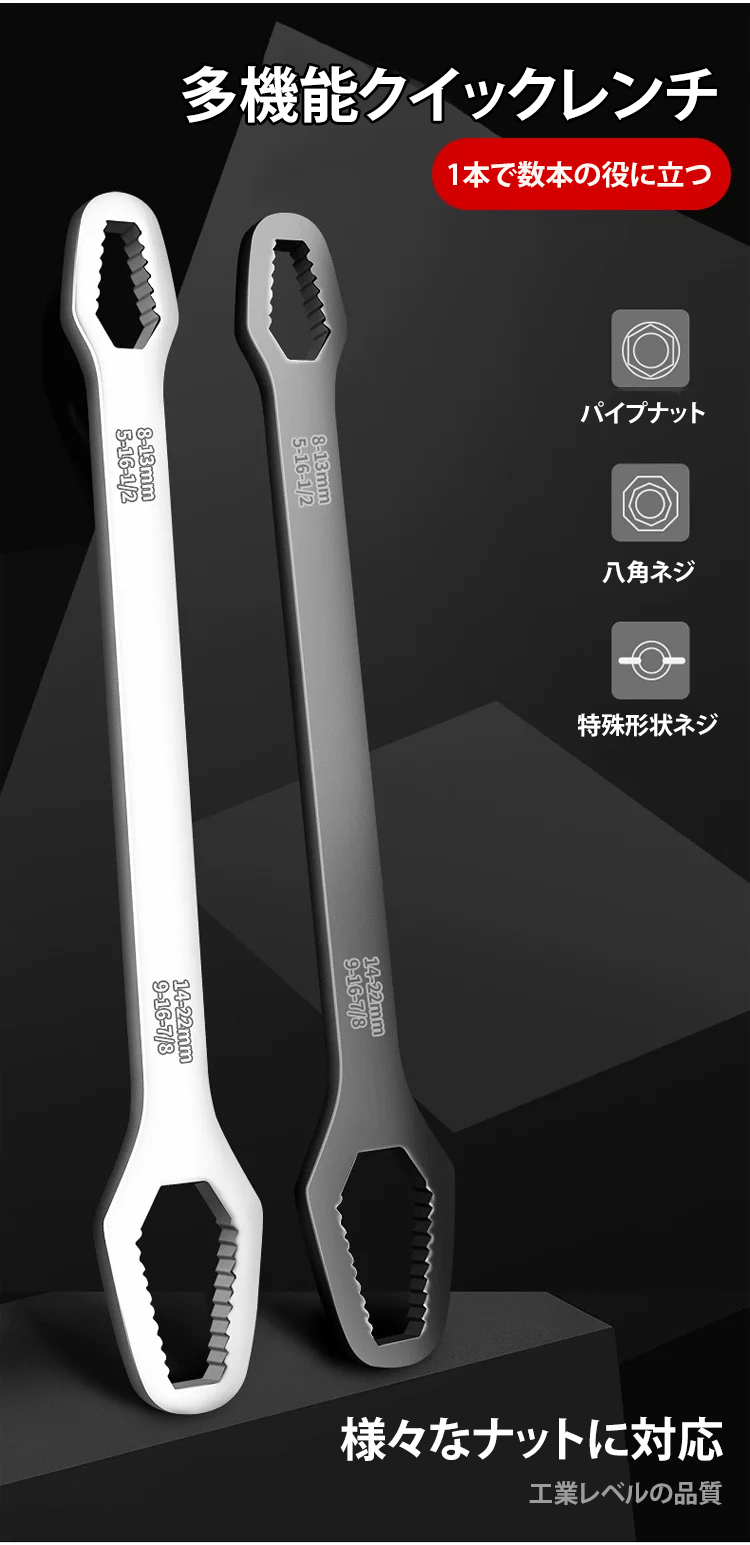 多機能レンチの全体像