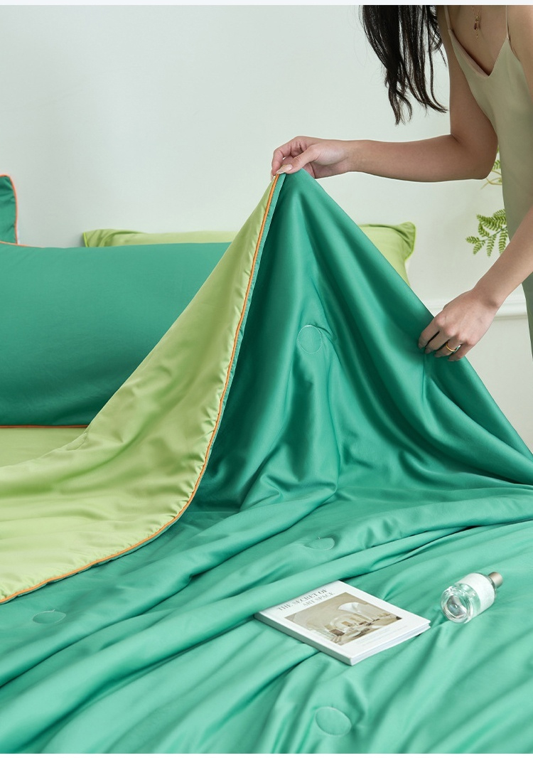 セットの枕カバーとシーツのコーディネート例