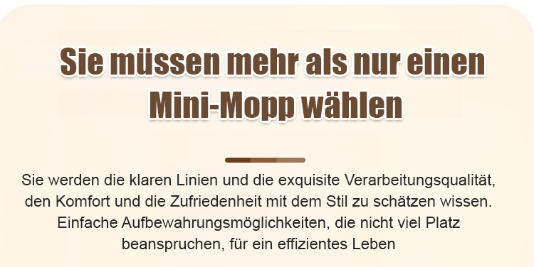 Modernes Reinigungstool ohne traditionellen Mopp