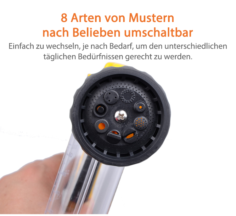 Vielseitige Anwendung der Wasserpistole für Autopflege