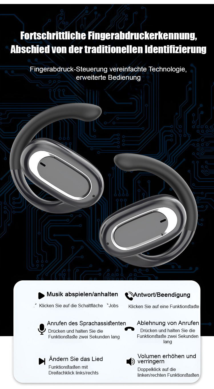 Kabelloser Bluetooth Kopfhörer mit 3D Surround Sound