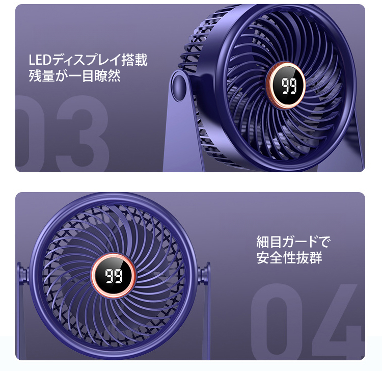 風量調整可能な多機能ファンの操作パネル