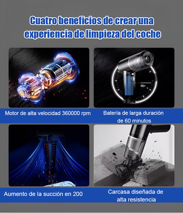 Vista cercana del filtro del aspirador multifunción