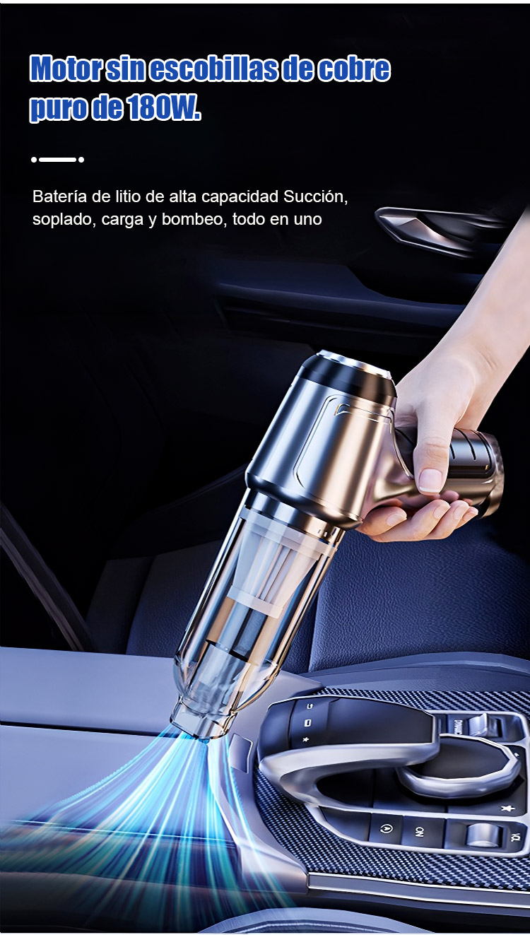 Accesorios incluidos con el aspirador multifunción para autos