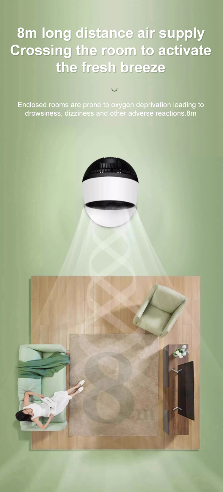 Energy-saving air circulation fan by Camel