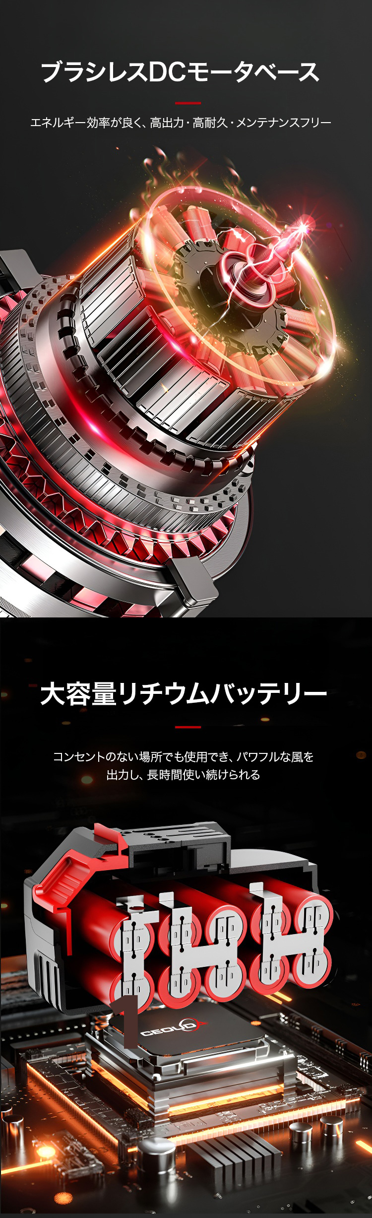 車内清掃に使える充電式ハンディーブロワー