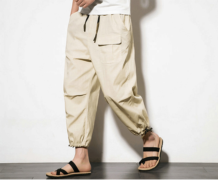 春夏用メンズカーゴパンツの全体イメージ