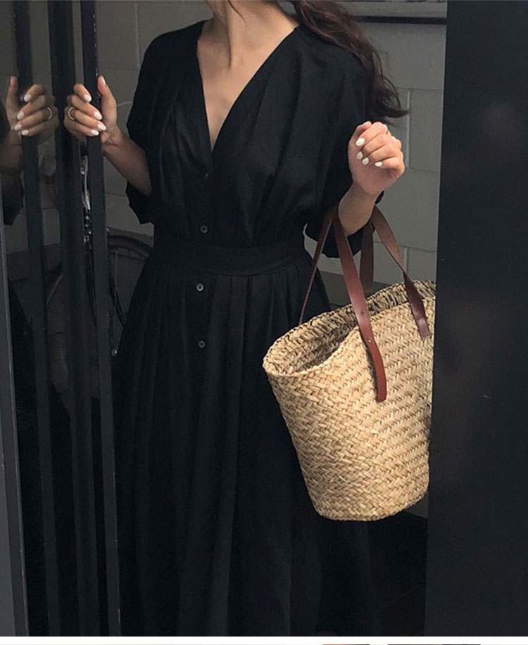 肌触りやさしいソフト綿ワンピース