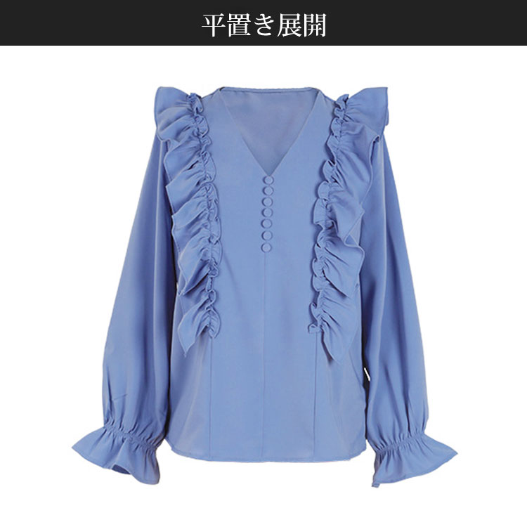 フォーマルな場にも使えるシフォンシャツ後ろ姿