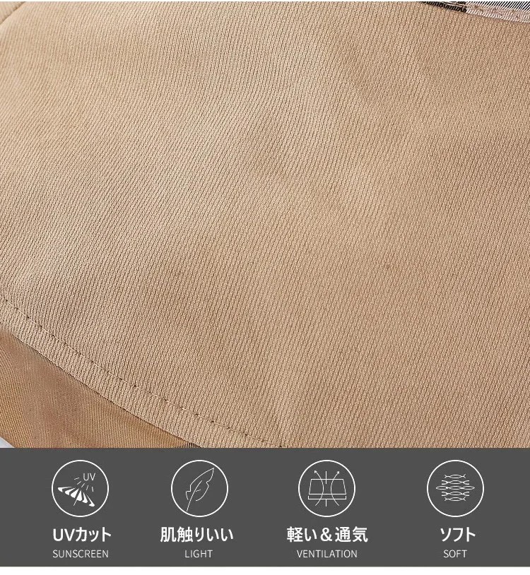 男女兼用バケットハット着用例