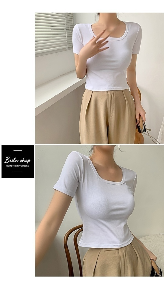 통기성 좋은 코튼 반팔 티셔츠