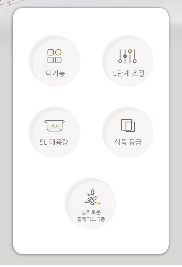 전기 분쇄기로 곡물 분쇄하는 장면
