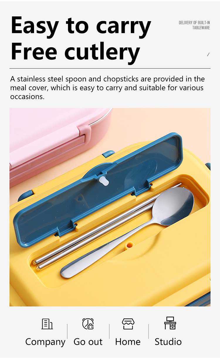 Easy-to-clean thermal lunch box with tight seal