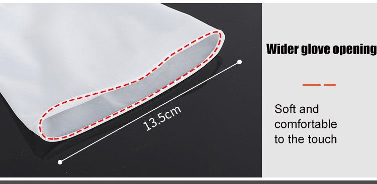 Household magic gloves cleaning a sink