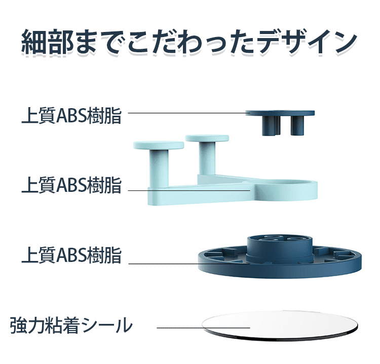 時計デザインが特徴の壁掛けフック詳細