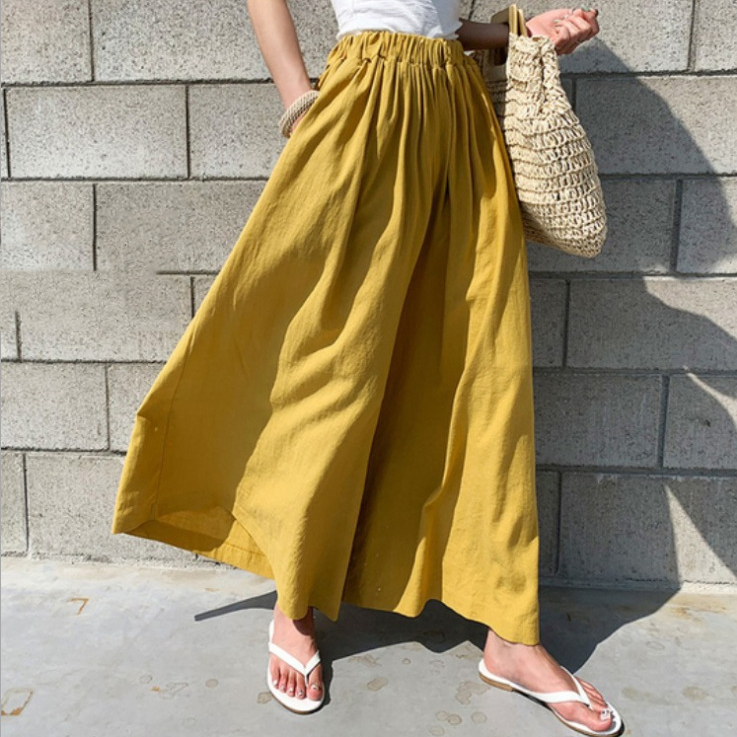 여름 필수 린넨 와이드 팬츠 착장