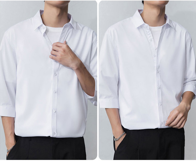 シルクシャツの上品なカラー展開