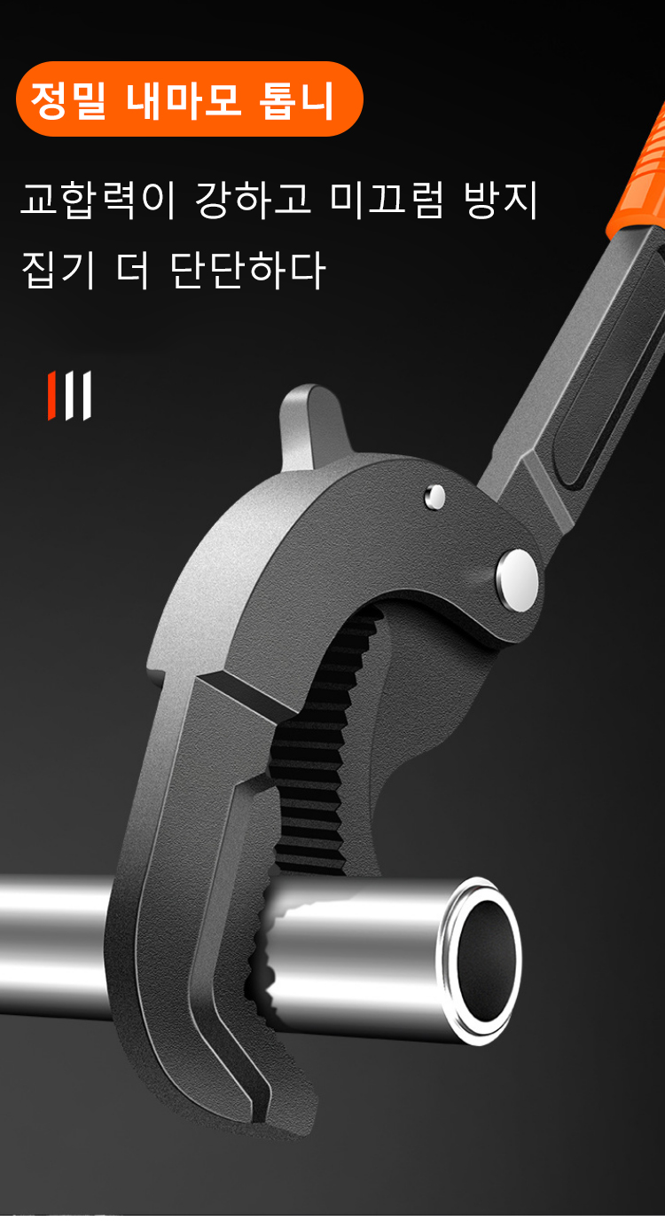 인체공학적 손잡이 디자인의 렌치