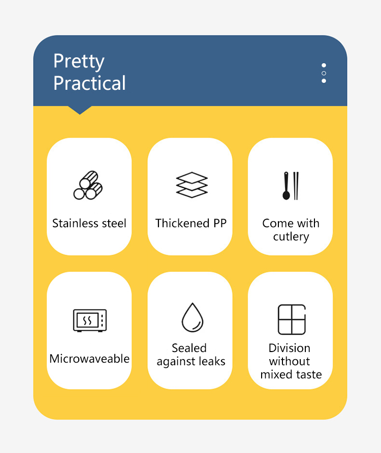 Leakproof insulated lunch box for hot and cold meals